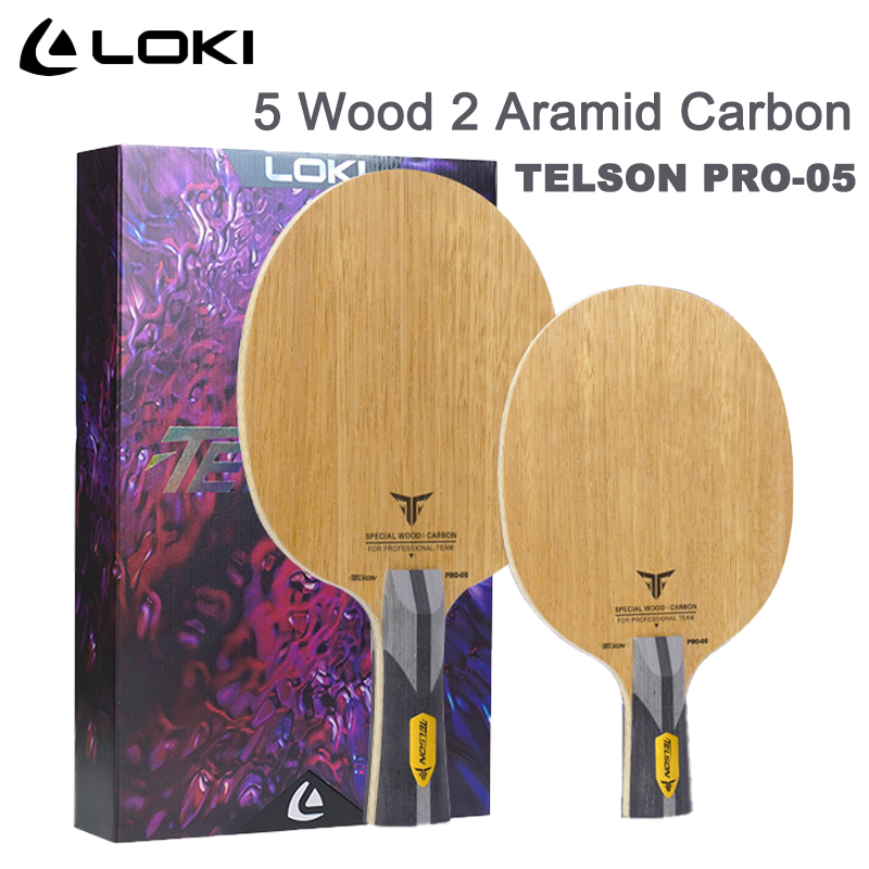 LOKI TELSON PRO-05 Pisau Tenis - Table Tennis Racket ulasan dan harga