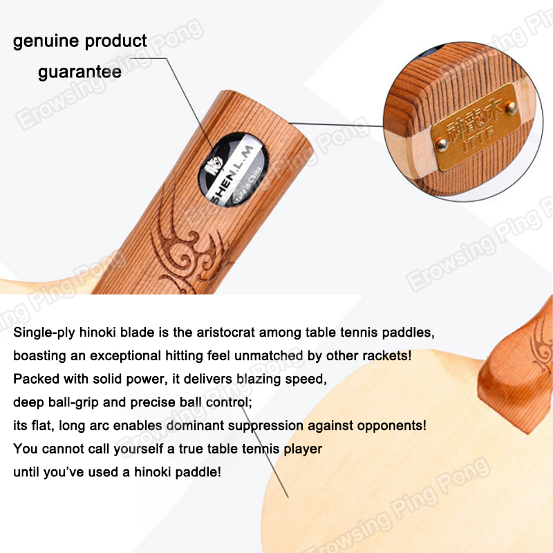 Raket Tenis Meja Hinoki 1-Ply, - Table Tennis Racket ulasan dan harga