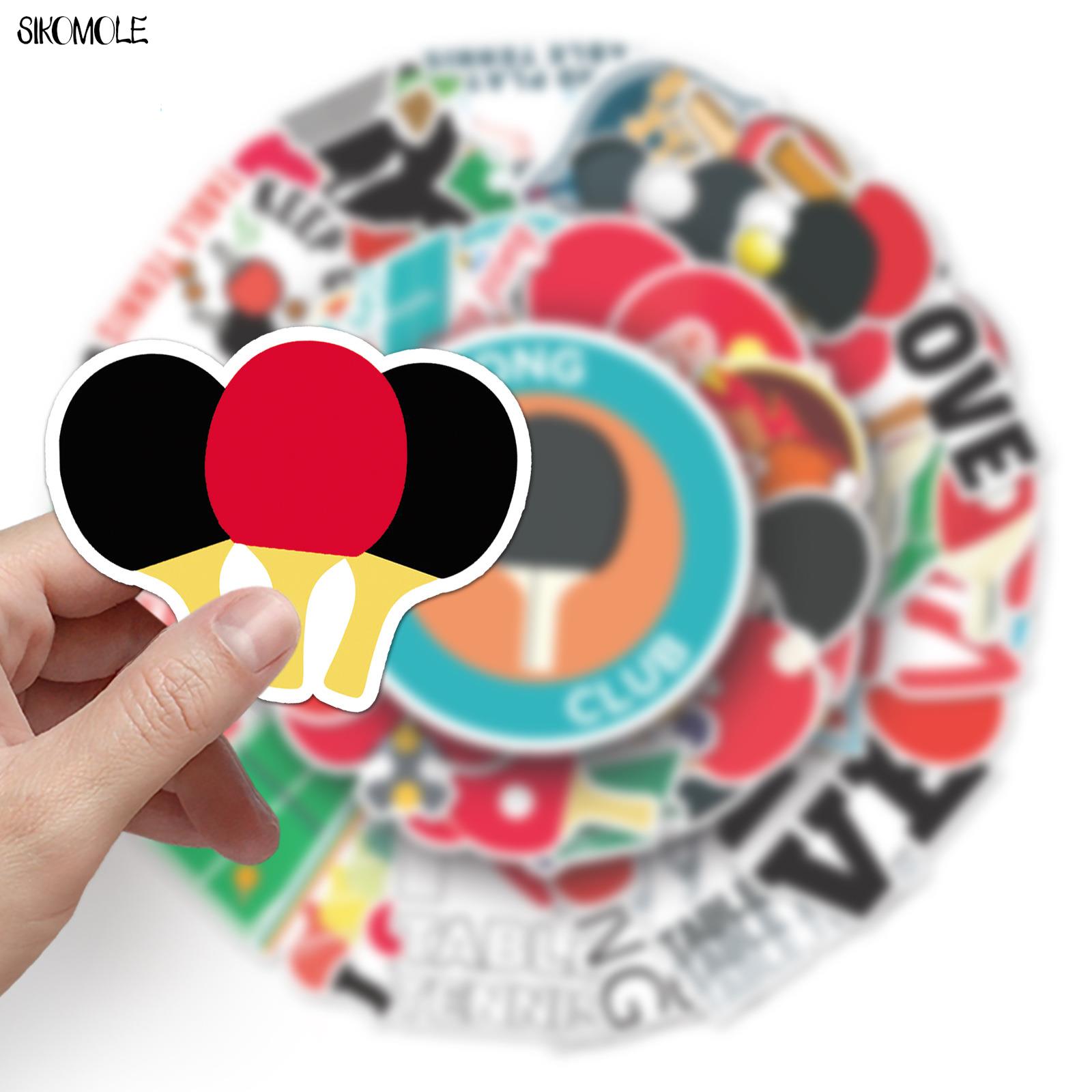 10/30/50 Buah Stiker Bola Ping - Table Tennis Olympics ulasan dan harga