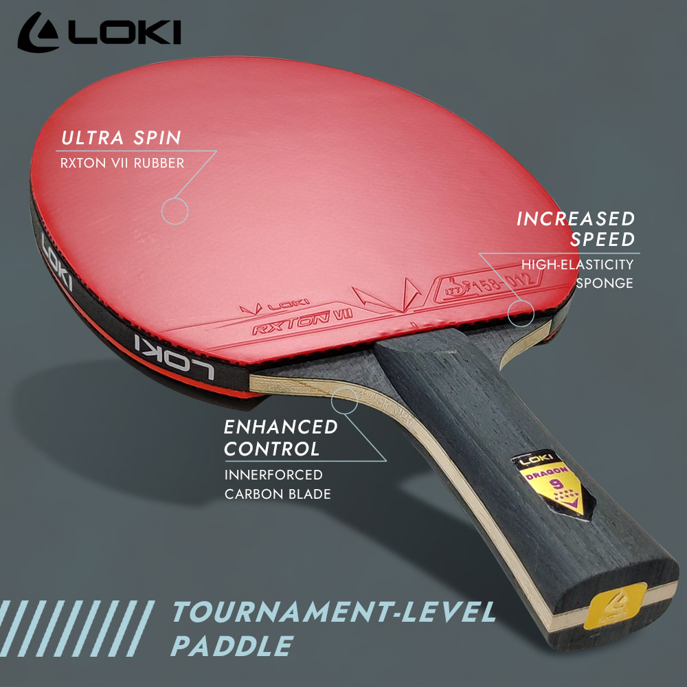 LOKI raket tenis meja 9 Star,  - Table Tennis Zhang Jike ulasan dan harga
