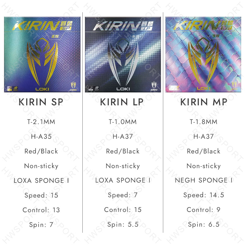 LOKI KIRIN karet tenis meja, b - Table Tennis Loki ulasan dan harga